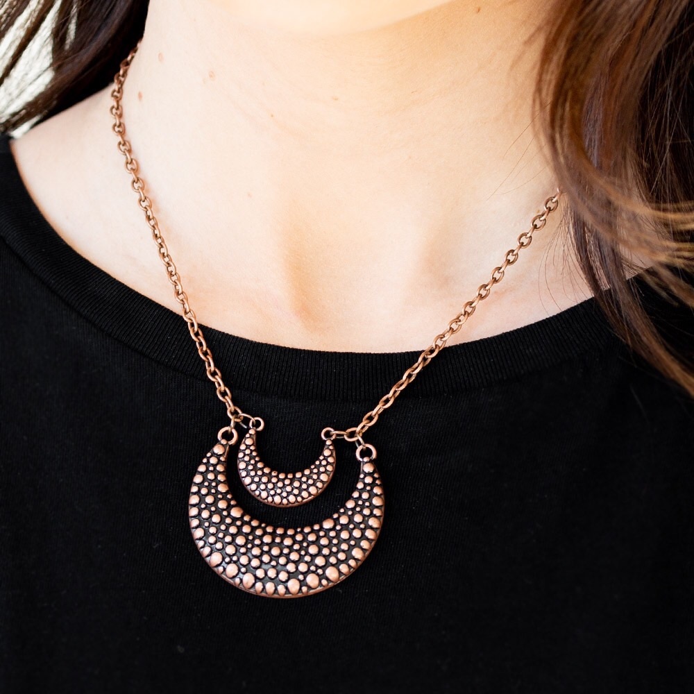 Copper Necklace and Earring Set